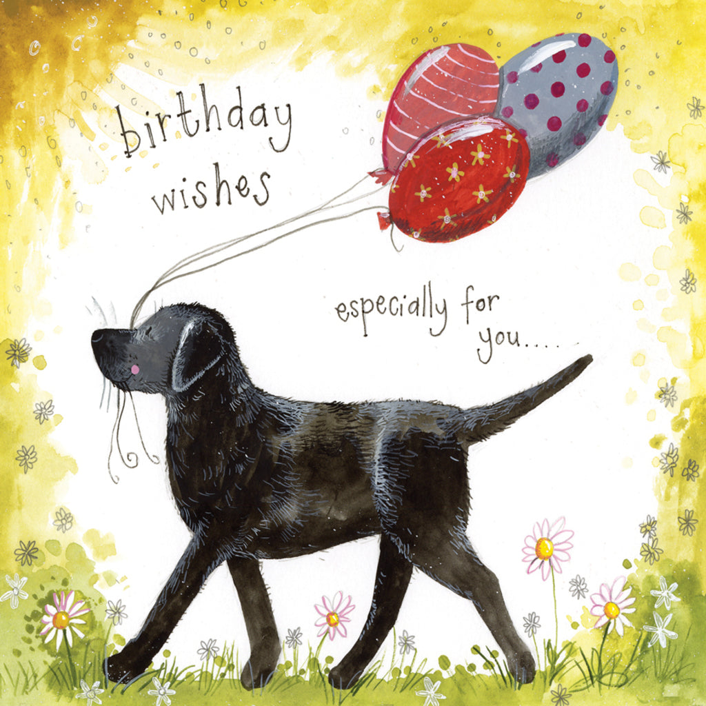 ALEX CLARK SUNSHINE LABRADOR FOIL BIRTHDAY CARD S371 | 260898