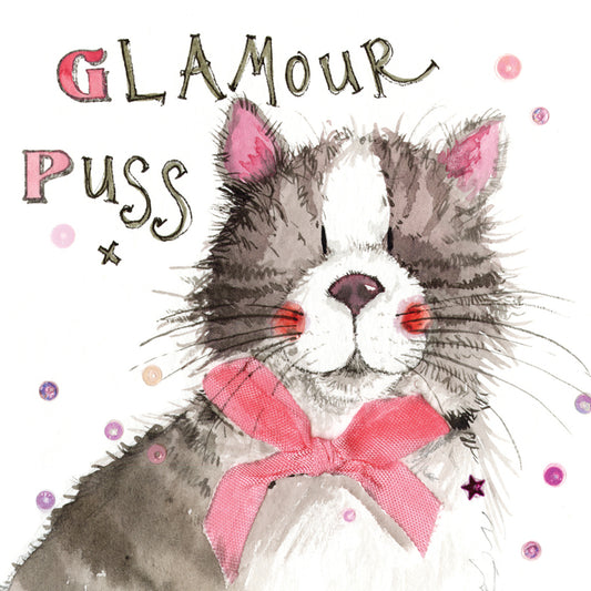 ALEX CLARK GLAMOUR PUSS CARD S329 | 260913
