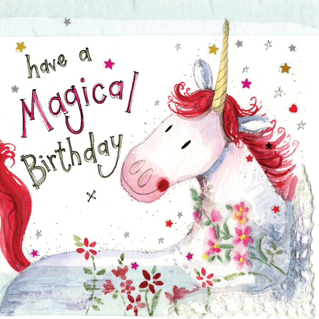 ALEX CLARK UNICORN BIRTHDAY CARD S321 | 260918