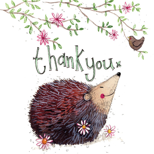 ALEX CLARK THANK YOU HEDGEHOG CARD S344 | 260921