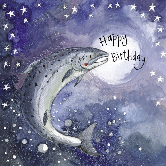 ALEX CLARK STARLIGHT SALMON BIRTHDAY FOIL CARD S396 | 260952