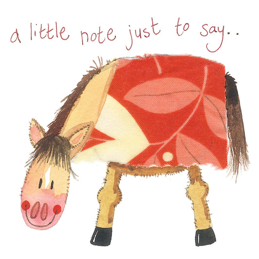 ALEX CLARK LITTLE NOTE HORSE CARD LS21 | 261013
