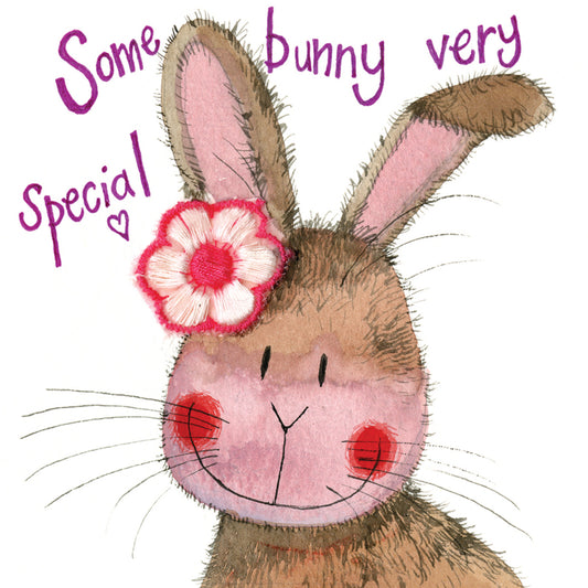 ALEX CLARK BEAUTIFUL BUNNY LOVE CARD LS70 | 261014