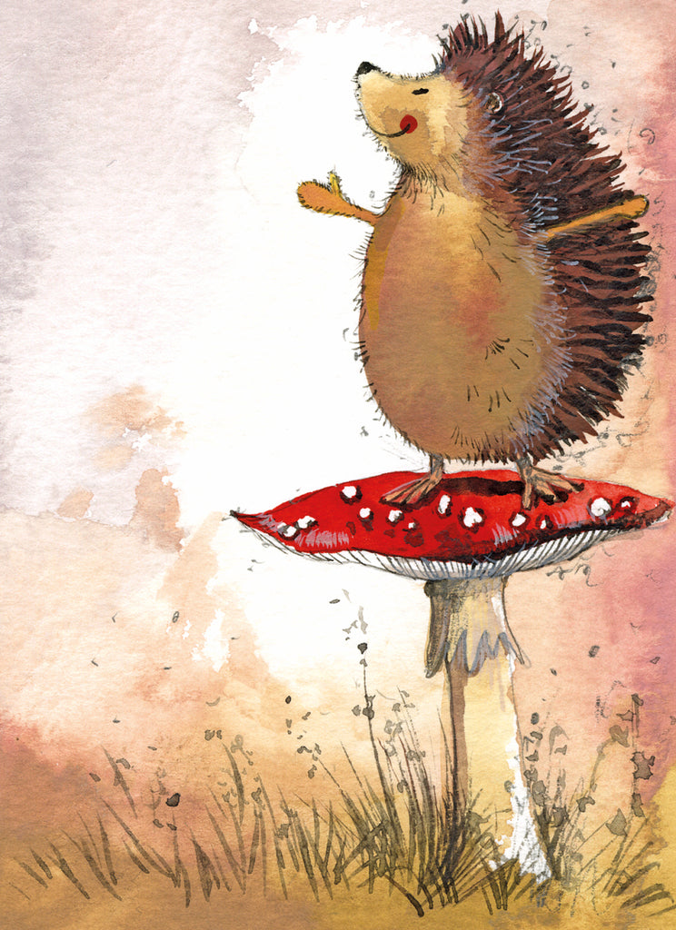 HEDGEHOG AND TOADSTOL SMALL CHUNKY NOTEBOOK SCN27