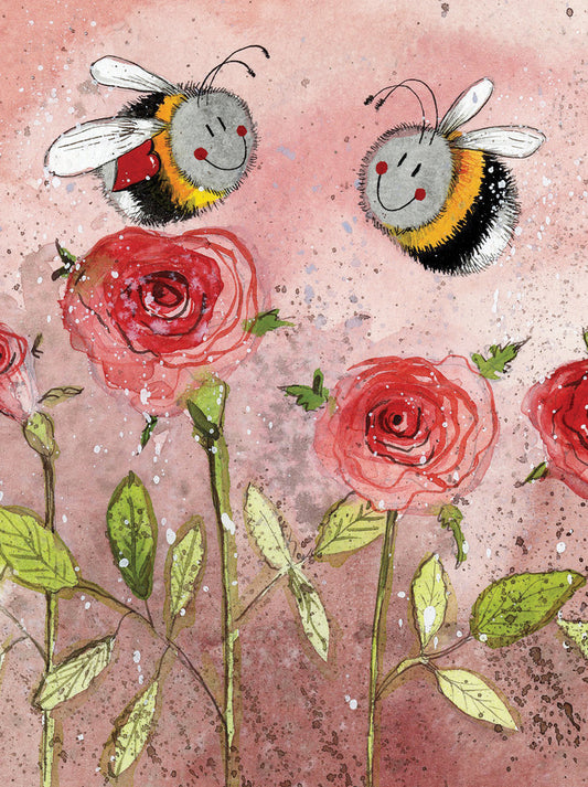 BEES AND ROSES SMALL CHUNKY NOTEBOOK SCN18