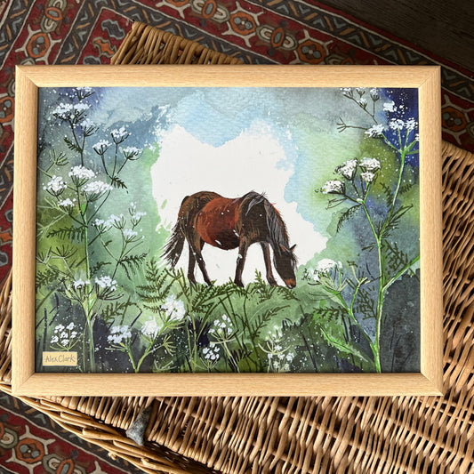 HORSE AND COW PARSLEY LAP TRAY LP14