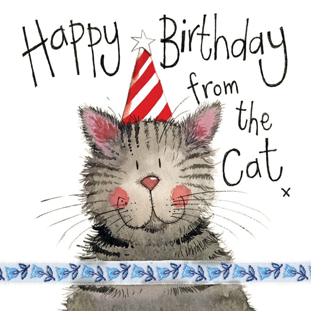 ALEX CLARK STRIPY HAT BIRTHDAY CARD LS84 | 261155