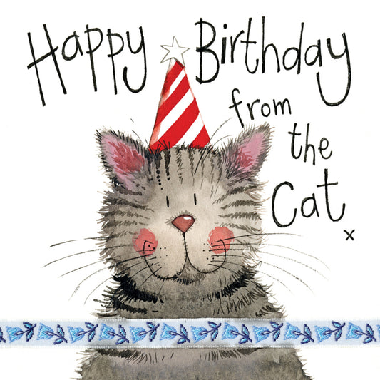 ALEX CLARK STRIPY HAT BIRTHDAY CARD LS84 | 261155