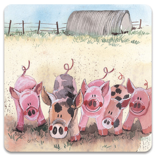 FIVE LITTLE PIGS FRIDGE MAGNET FM60