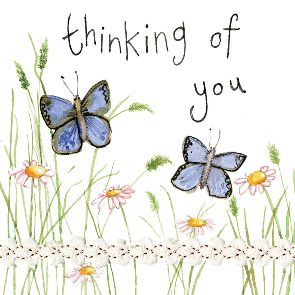 ALEX CLARK BUTTERFLIES THINKING OF YOU CARD LS59 | 261401