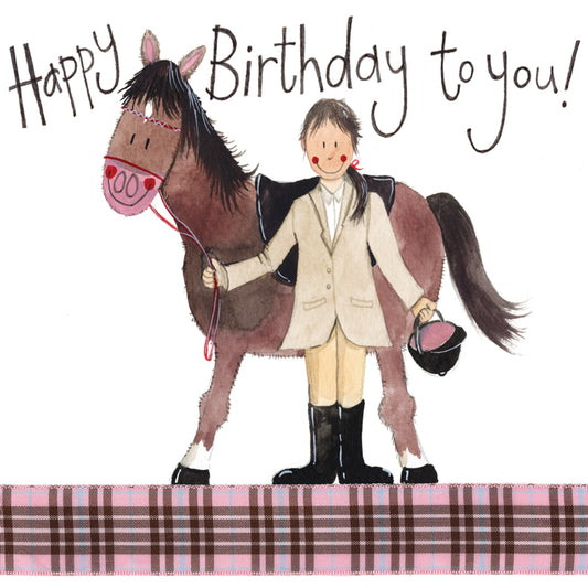 ALEX CLARK GIRL AND PONY BIRTHDAY CARD S114 | 261406