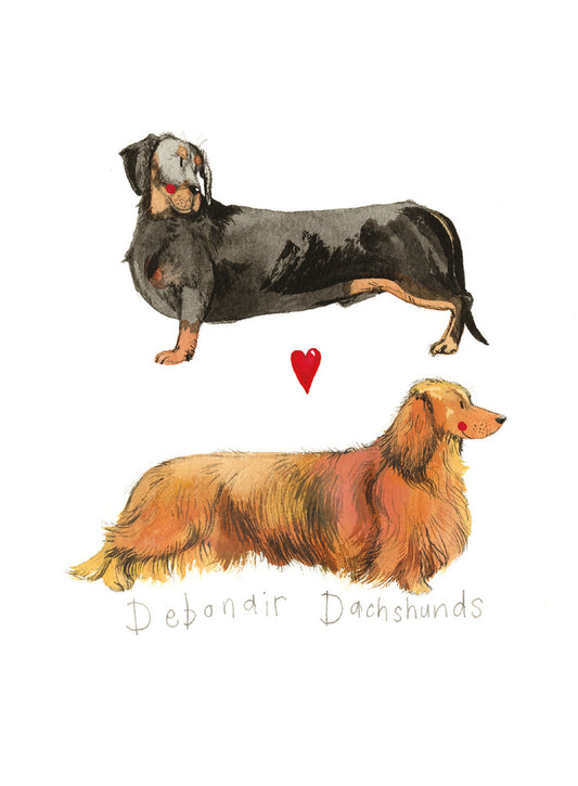 DEBONAIR DACHSHUNDS SMALL SPIRAL NOTEPADS SSN13
