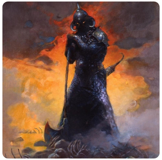Frank Frazetta Death Dealer 3 Coaster Premium Drink Coaster Resin With Cork Backing 261764 1824 261764