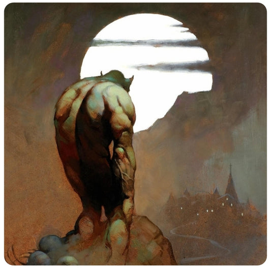 Frank Frazetta Nightstalker Coaster Premium Drink Coaster Resin With Cork Backing 261772 1832 261772