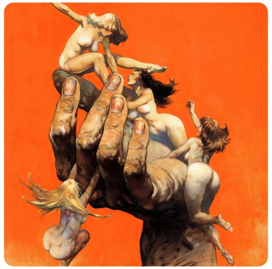 Frank Frazetta Reassembled Man Coaster Premium Drink Coaster Resin With Cork Backing 261775 1835 261775