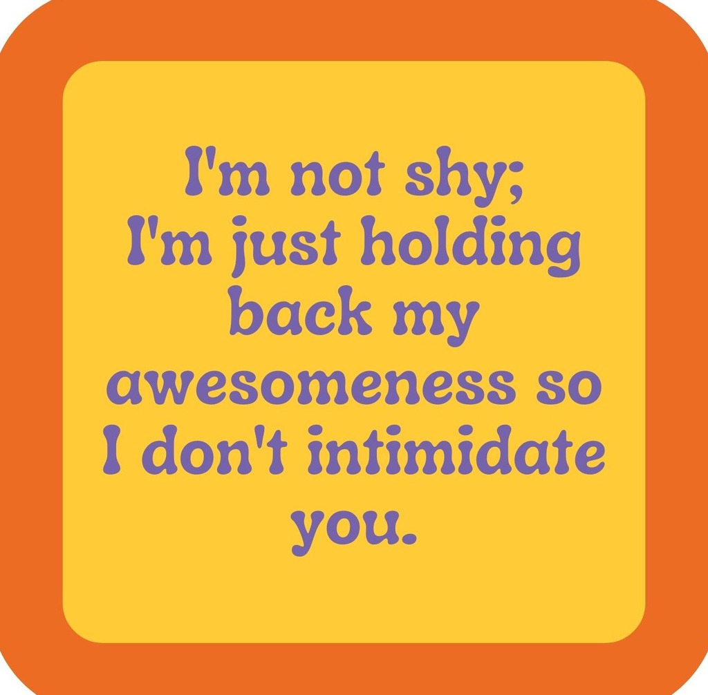 Holding Back Awesomeness Premium Drink Coaster Resin With Cork Backing | 2383 | 261827 261827