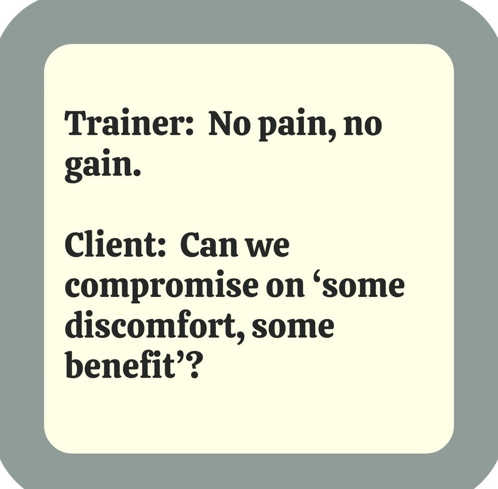 No Pain No Gain Premium Drink Coaster Resin With Cork Backing | 2393 | 261837 261837