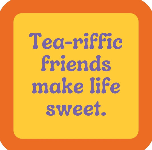Teariffic Friends Premium Drink Coaster Resin With Cork Backing | 2404 | 261848 261848