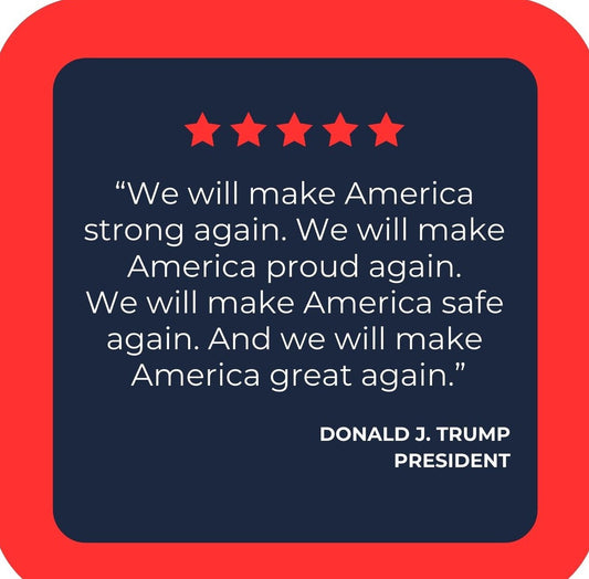 Donald J Trump MAGA Make America Great Again Quote Premium Drink Coaster Resin With Cork Backing | 2411 | 261855 261855
