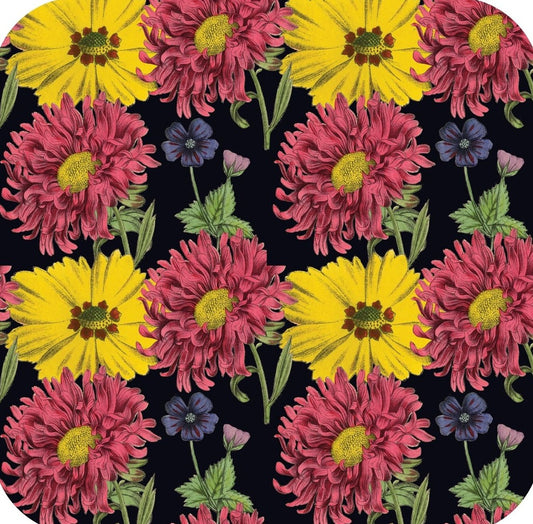 Victorian Botanical V1 Premium Drink Coaster Resin With Cork Backing 261872 74857 261872