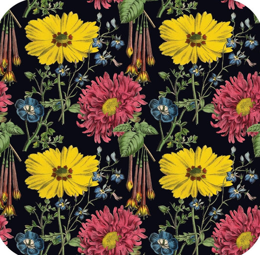 Victorian Botanical V6 Premium Drink Coaster Resin With Cork Backing 261877 74862 261877