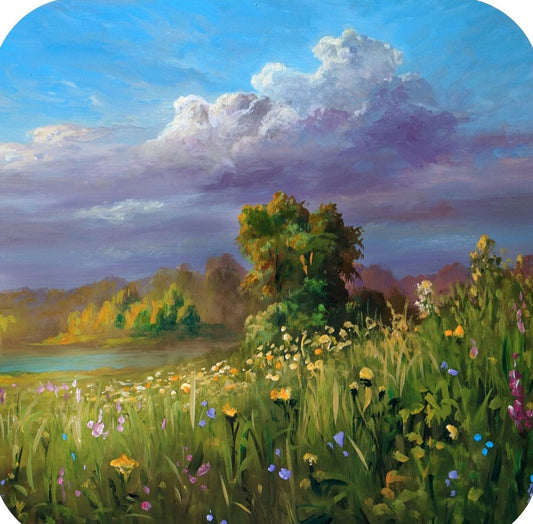 Watercolor Landscape V3 Premium Drink Coaster Resin With Cork Backing 261892 74877 261892