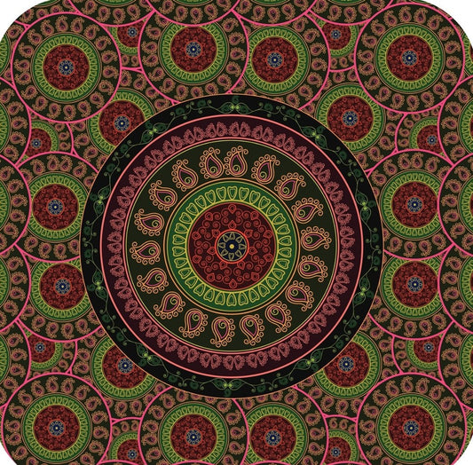 Mandala V5 Premium Drink Coaster Resin With Cork Backing 261909 74894 261909