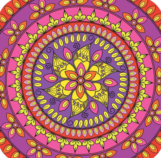 Mandala V6 Premium Drink Coaster Resin With Cork Backing 261910 74895 261910