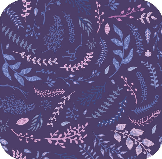Purple And Pink Rose Print V5 Premium Drink Coaster Resin With Cork Backing 261921 74906 261921