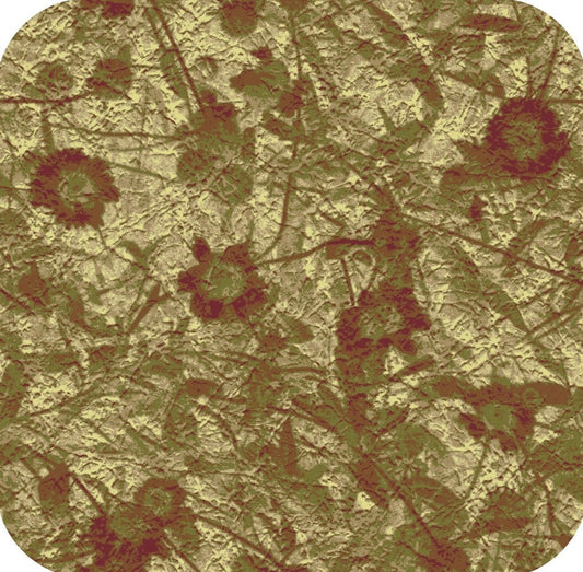 Flower And Leaf Camouflage Premium Drink Coaster Resin With Cork Backing 261973 74958 261973