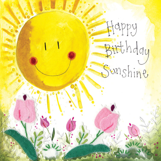 ALEX CLARK SUNSHINE FLOWERS FOIL BIRTHDAY CARD S362 | 262068