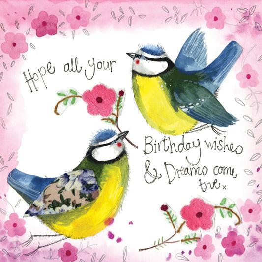 ALEX CLARK SUNSHINE BIRDS FOIL BIRTHDAY CARD S370 | 262069