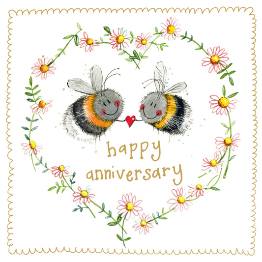 ALEX CLARK BEE ANNIVERSARY SPARKLE CARD S555 | 262076