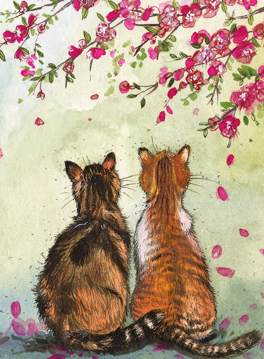 CATS IN THE BLOSSOM SMALL SPIRAL NOTEPADS SSN32