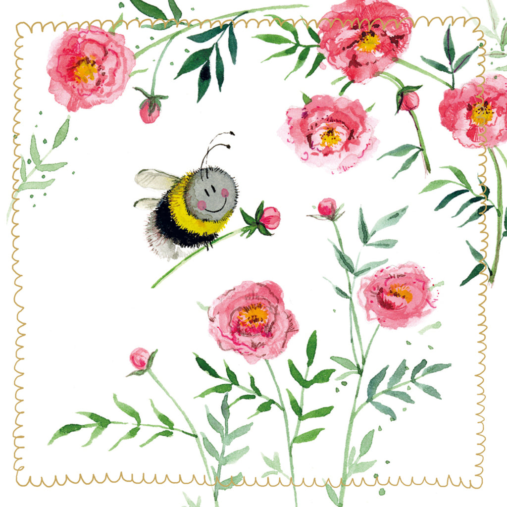 ALEX CLARK BEE AND PINK PEONIES LS199 | 262160