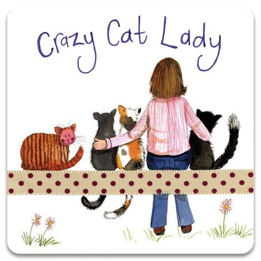 ALEX CLARK CRAZY CAT LADY COASTER C153 | 262175