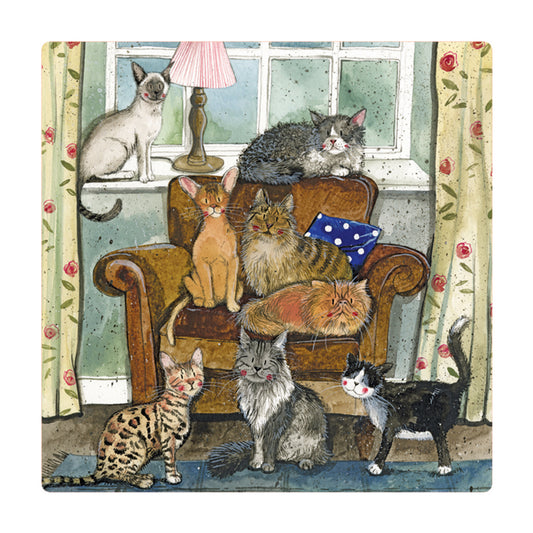 CAT HOUSE FRIDGE MAGNET FM213