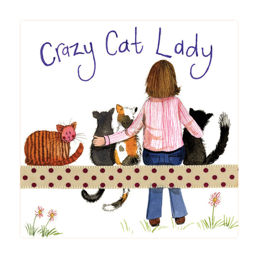 CRAZY CAT LADY FRIDGE MAGNET FM219