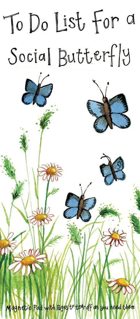 ALEX CLARK SOCIAL BUTTERFLY MAGNETIC TO DO LIST MNP22 | 262197