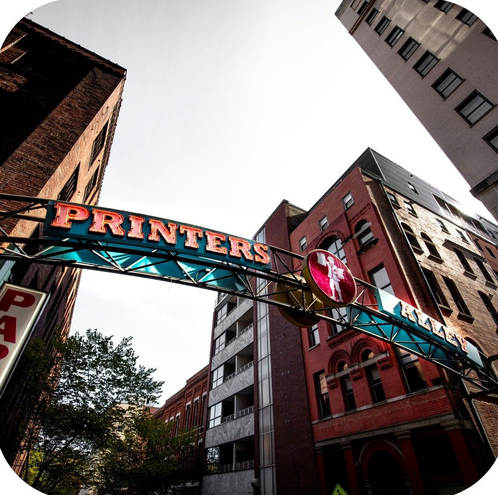 Nashville Tennessee Printers Alley Sign Landmark Premium Drink Coaster Resin With Cork Backing 262251 75053 262251