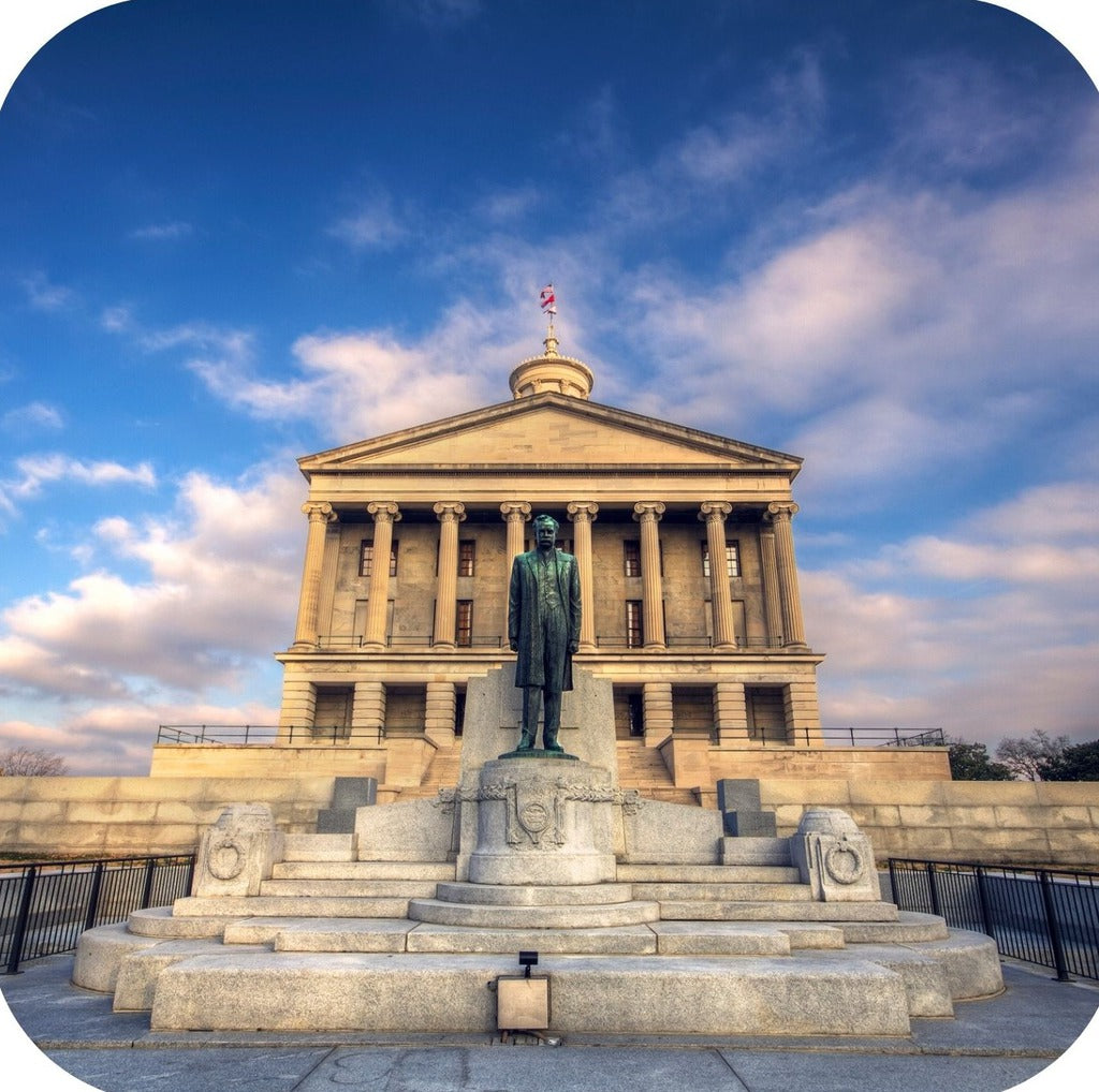 Nashville Tennessee State Capitol Building Premium Drink Coaster Resin With Cork Backing 262253 75055 262253