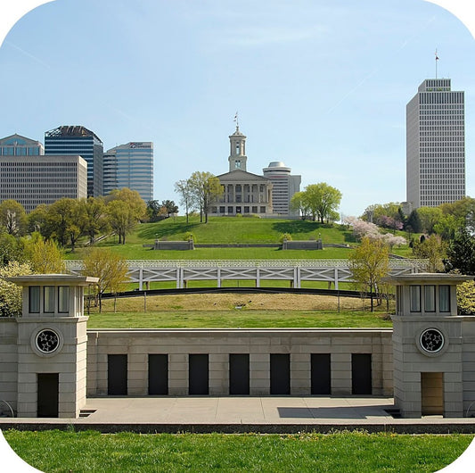 Nashville Tennessee State Capitol Building View From Bicentennial Mall Premium Drink Coaster Resin With Cork Backing 262256 75058 262256