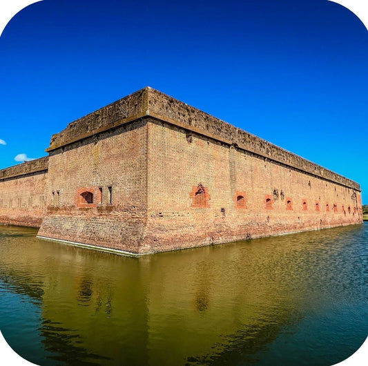 Savannah Georgia Fort Pulaski National Monument Premium Drink Coaster Resin With Cork Backing 262262 75064 262262