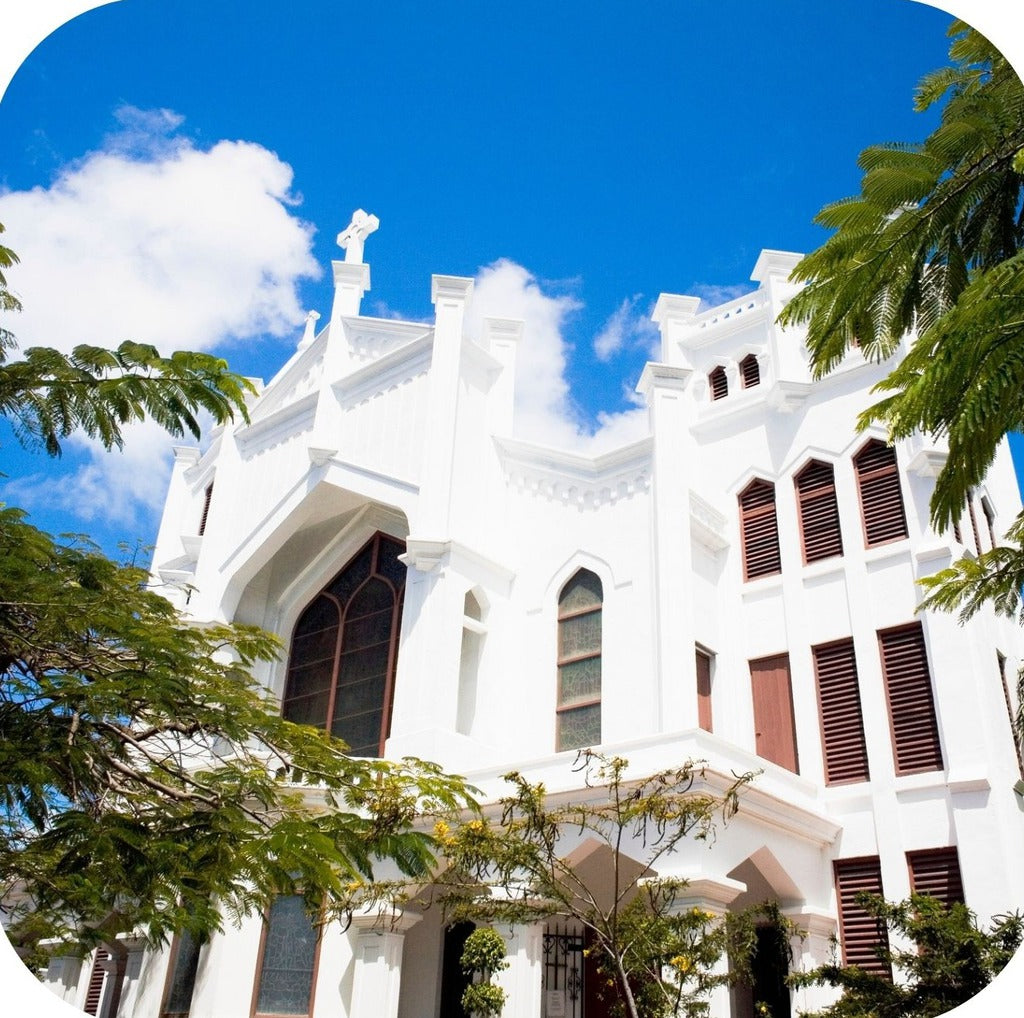 Key West Florida St Pauls Episcopal Church Premium Drink Coaster Resin With Cork Backing 262282 75084 262282