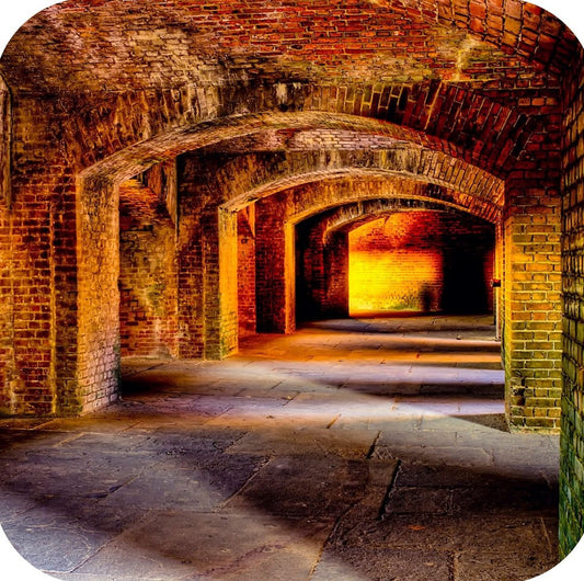 Key West Florida Fort Zachary Taylor Premium Drink Coaster Resin With Cork Backing 262286 75088 262286