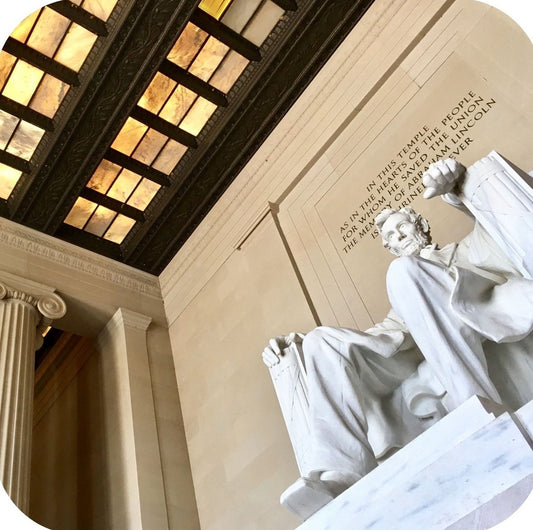 Washington DC Lincoln Memorial Premium Drink Coaster Resin With Cork Backing 262300 75102 262300