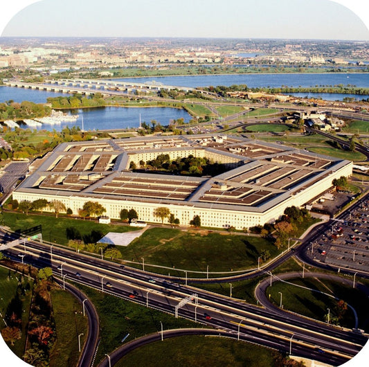 Washington DC The Pentagon Premium Drink Coaster Resin With Cork Backing 262305 75107 262305