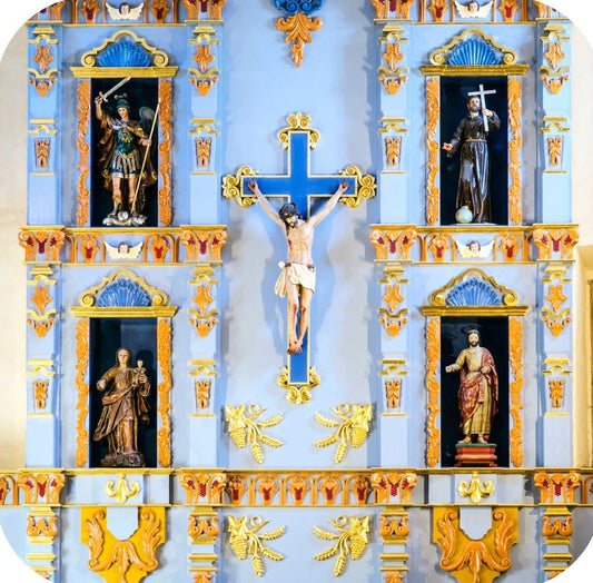 San Antonio Texas San Jose Mission Devotional Altar Premium Drink Coaster Resin With Cork Backing 262333 75135 262333