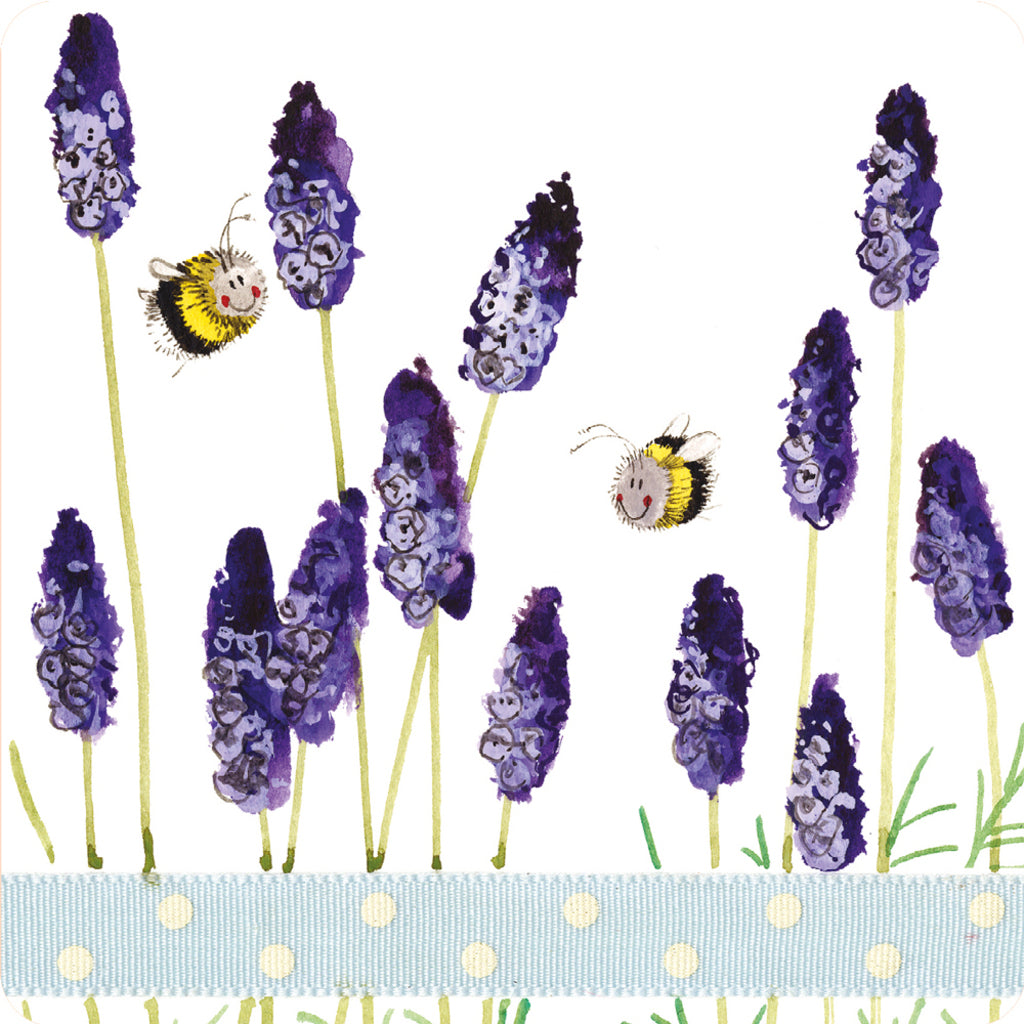 ALEX CLARK LAVENDER BEES COASTER C221 | 262387