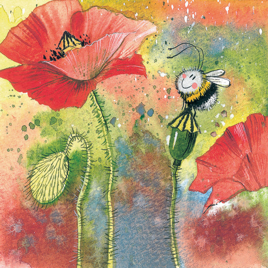 POPPY BLANK CARD AC592
